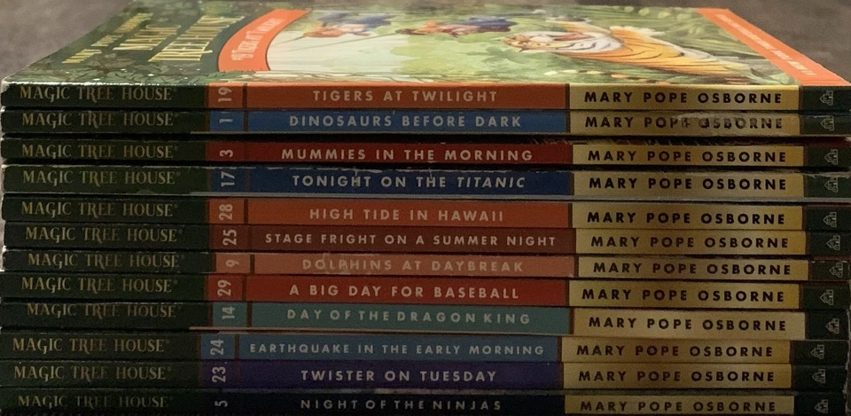 Lot Of 12: 1990s & 2000s Paperback Ed. Magic Tree House Books Set GOOD Condition Foto 3 de 3