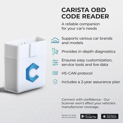 Carista EVO - Bluetooth-Scanner : diagnose, aanpassingen, servicetools en livegegevens (Abonnement vereist