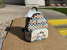 Rare Pre Production Sample 1 Loungefly Mini Backpack Snoopy Peanuts Disney