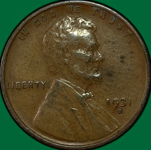 1931-S Lincoln Wheat Cent Choice Extremely Fine XF+ Coin #36796