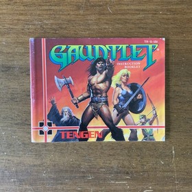 Gauntlet (Nintendo Entertainment System NES) Cartridge Manual & OEM dust Cover