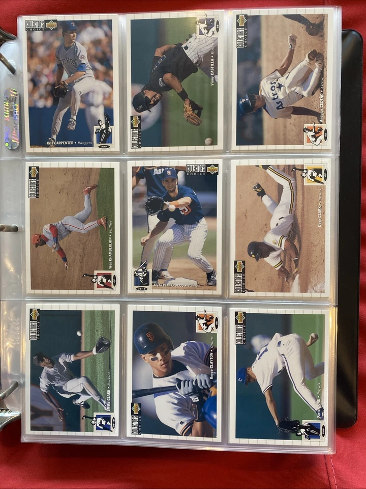 1994 Upper Deck Collectors Choice Complete Set In Binder Jeter Jordan Arod MINT - Image 3 of 4