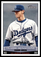 2002 Topps Heritage Classic Renditions #CR10 Shawn Green Dodgers