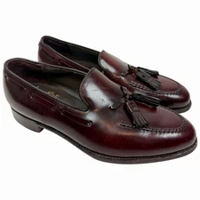Johnston & Murphy Crown Aristocraft Shell Cordovan Tassel Loafers Size 8.5 D