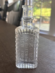 Antique Ornate Bruen Bros & Rickey New York Medicine Bottle