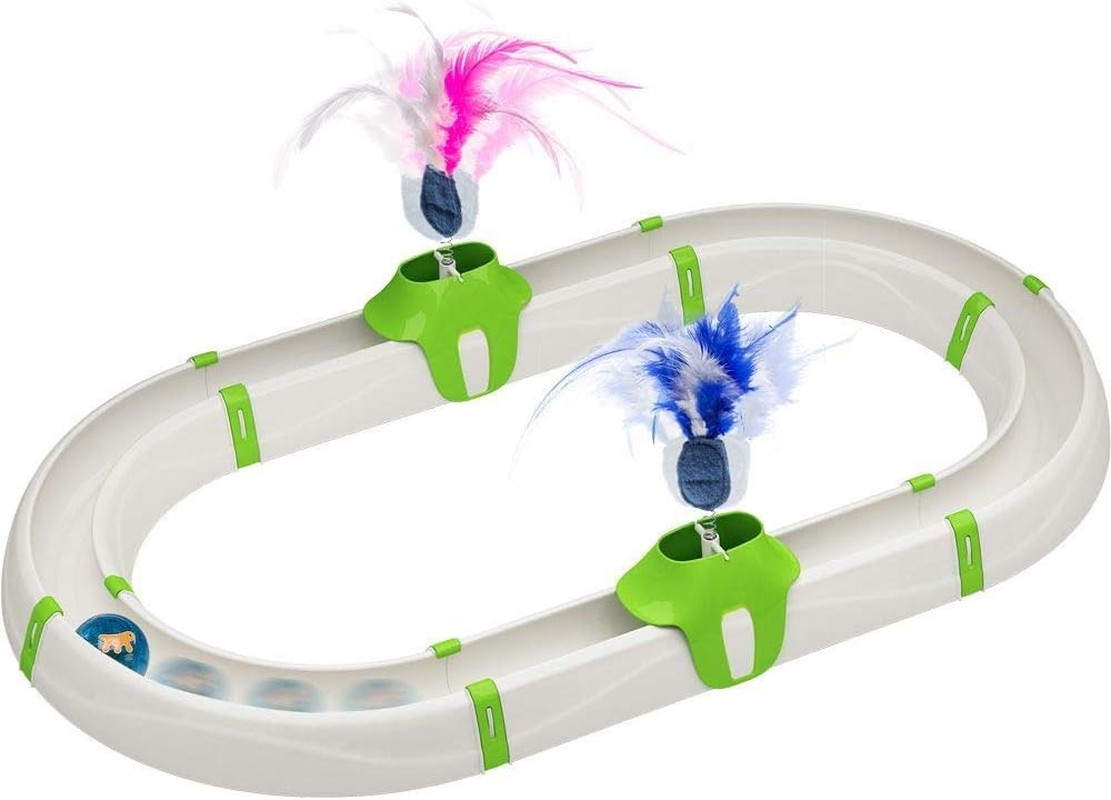 Gioco Gatto Interattivo Turbine con Pallina Luminosa - Ferplast Originale