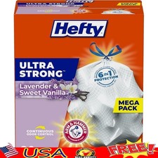 Ultra Strong 13 Gallon Kitchen Trash Bags Odor Control Leak Resistant Drawstring