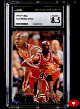 🔥🏀 1994-95  Flair Michael Jordan #326 CSG 8.5 NM 🏀🔥🇺🇸