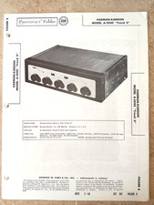 HARMAN-KARDON A-1040 "TREND II" AMP - NOS SAMS PHOTOFACT 387/8 - SCHEMATIC 