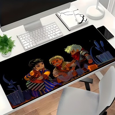 Large Night Triangle Interactive Warm Cartoon Scene E-Sports Games Mouse Pad Is