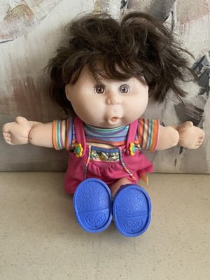 Vintage 1995 Cabbage Patch Kid Brown Hair Brown Eyes Talking Girl Doll - Working
