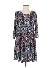 Karen Kane Women Blue Casual Dress M