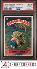 1986 GARBAGE PAIL KIDS STICKERS #109a TOADY TERRY SERIES 3 W/COPYRIGHT PSA 8
