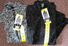 SPYDER Pattern Fleece 1/2 Zip Jacket BLACK & MULTI VARIOUS SIZES 1804990