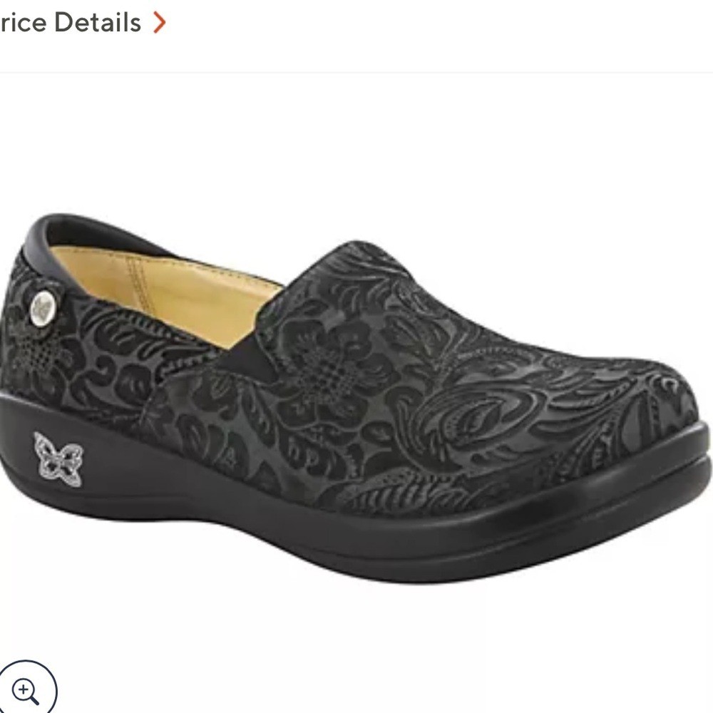 Alegria Leather Slip-On Shoes - Keli Size 39/US8