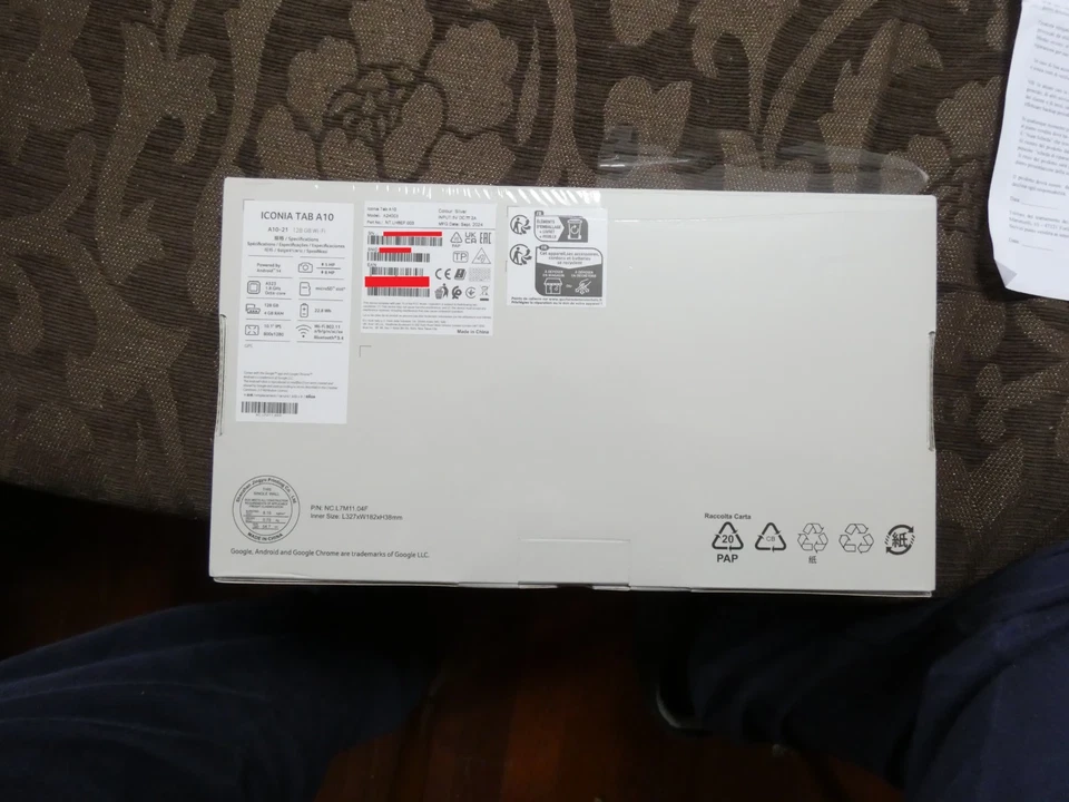 Acer Tablet 10,1" ICONIA TAB A10 21 Silver - Nuovo - Immagine 2 di 4