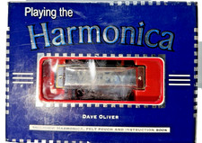 Vtg Victory Harmonica & Softcover Book: Playing the Harmonica by Dave Oliver