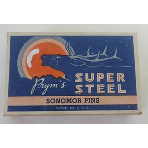 Vintage Prym's Super Steel Dressmaker Pins Sonomor 1/2 LB No. 17 Sewing