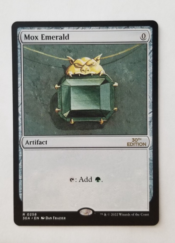 MOX EMERALD MTG 30th Anniversary Edition #258 RARE + Force of Nature #190 R NrMT