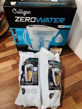 ZeroWater 10 Cup 5 Stage Water Filtration Pitcher + 2 Replacement Filter Combo