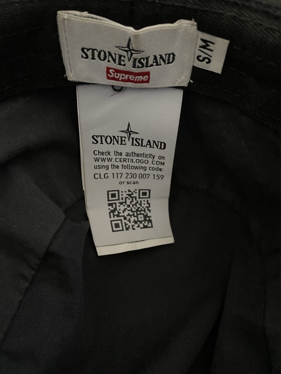 Stone Island Supreme Black Camo Boonie | eBay UK