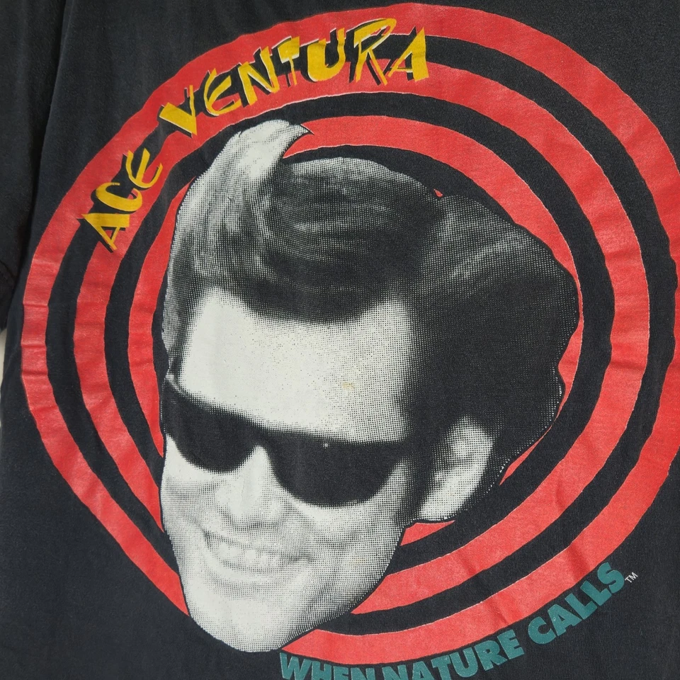 Vintage Ace Ventura 1995 When Nature Calls T Shirt Jim Carrey Size Large Comedy - image 2 of 4