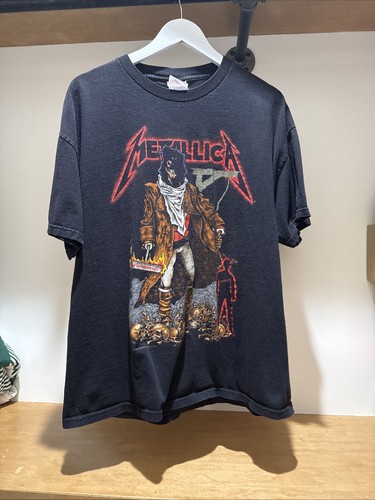 Metallica 1994 Vintage Black T-Shirt I Dub Thee Unforgiven Pushead Size XL