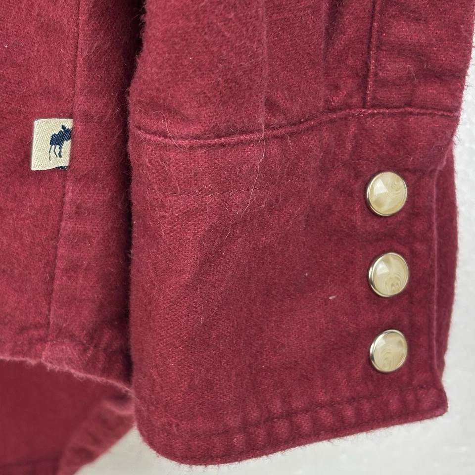 Vintage Moose Creek Chamois Shirt Mens XL Red Heavy Flannel Western Long Sleeve - Image 4 of 4