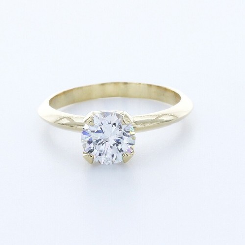2.0 CT Certified Natural Diamond D/VS2 Round Cut 18K Gold Classic Solitaire Ring - Picture 1 of 4