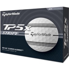 2024/5 Taylormade TP5x Stripe Dozen White Golf Balls