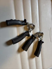 Two Hand Grip Exercisers Set for Strengthening Hands and Fingers Black