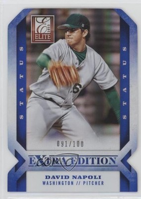 2013 Panini Elite Extra Edition Status Blue Die-Cut 91/100 David Napoli #49 h3a