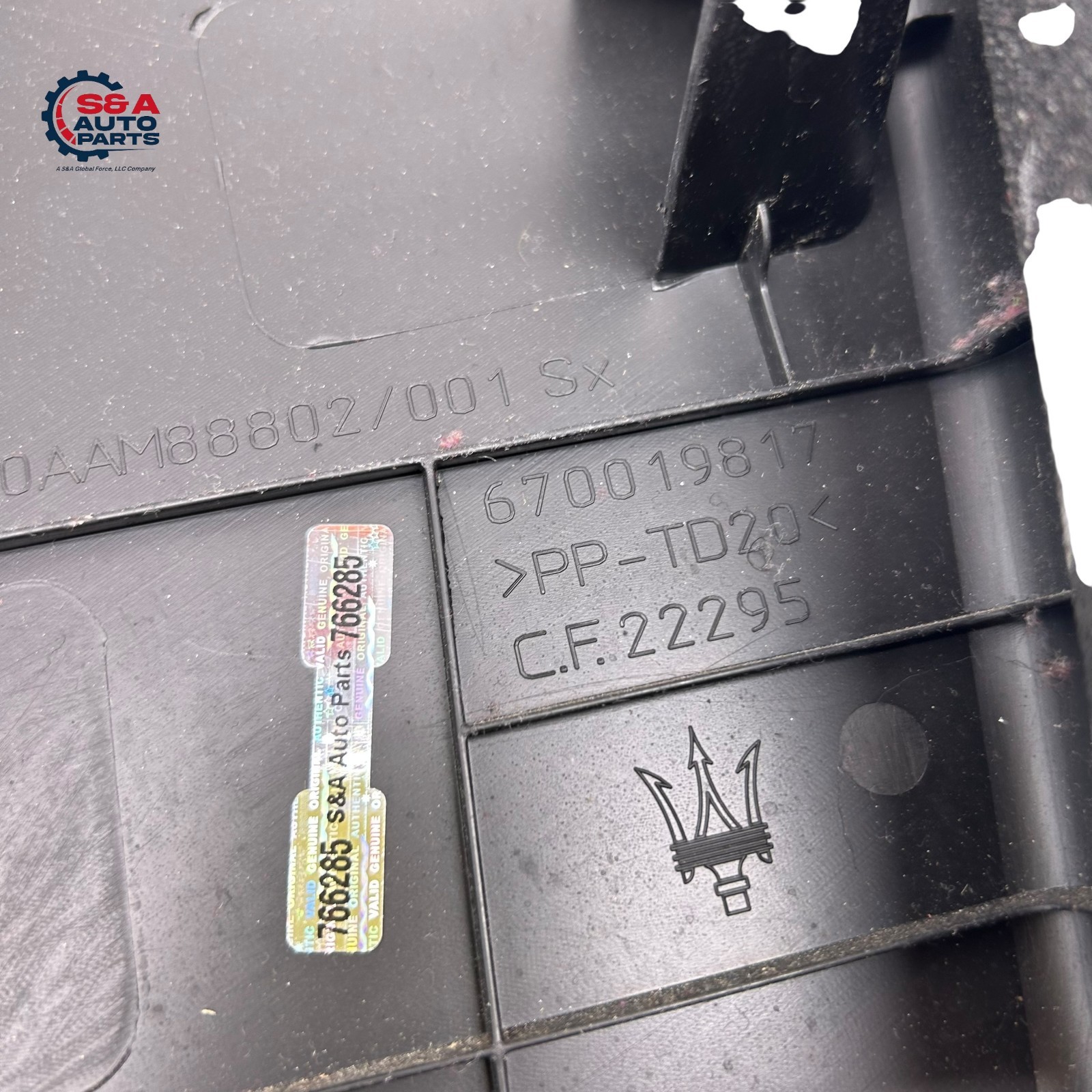 2014-2020 MASERATI GHIBLI LEFT DRIVER SIDE B PILLAR LOWER TRIM COVER PANEL OEM