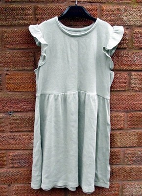 MÄDCHEN GRÜNES LÄSSIGES SOMMERKLEID 6-8 Jahre von H&M