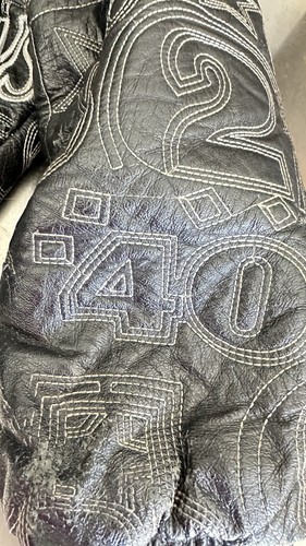 Desert Well New York City Themed Hooded Lined Black Size 4x Genuine Leather Jets - Picture 5 of 10