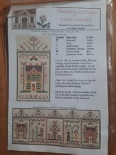 Country Cottage Needleworks Cross Stitch Spring Social Series Gold Cottage