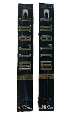 2X Milani Stay Put Eyeliner Built In Sharpener-  04 Femme Fatale - HTF