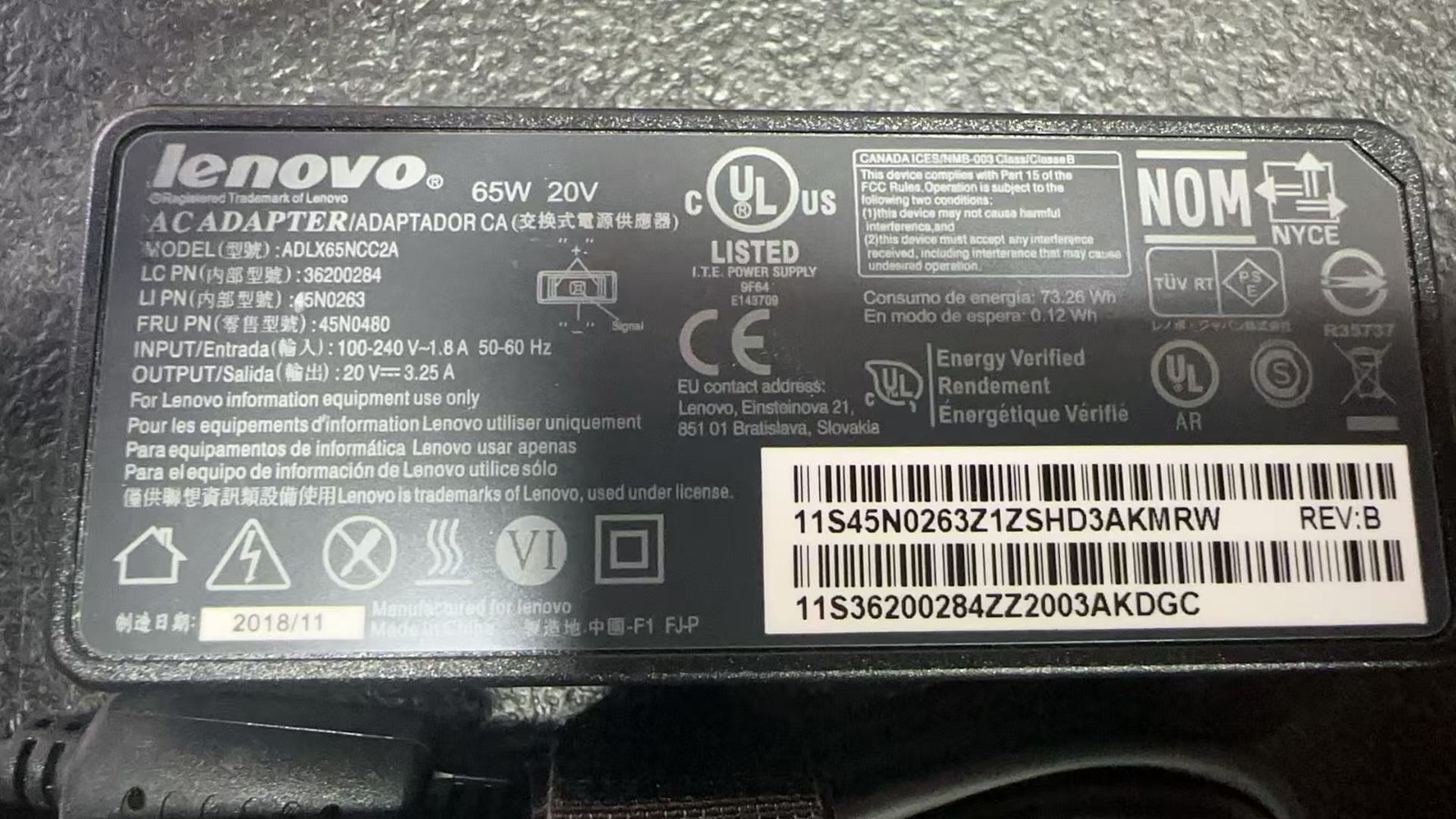 For Lenovo Laptop Charger Slim Usb Tip 20v