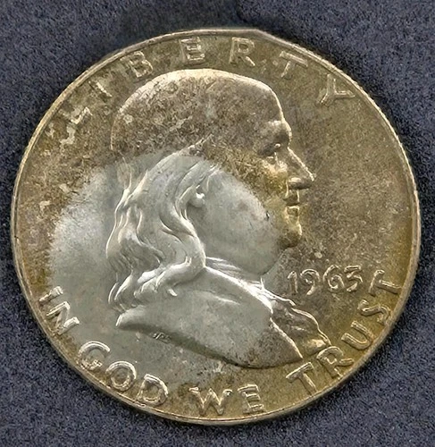 1963 D - Franklin Half Dollar - 90% Silver - Uncirculated