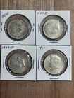 Lot Of 4 90% Silver Kennedy Half Dollars 3/1964-D 1/ 1964