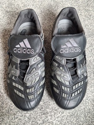 Adidas Predator Accelerator FG schwarz grau Fußballschuhe Größe UK 9 sehr gut