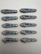 10x Vintage Colonial Prov, RI Pepsi Co 5 CENT  Advertising Mini Pocket Knife
