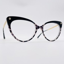 DOLCE & GABBANA Brille SCHWARZ CATS EYE Brillengestell MOD: ABGERIEBEN