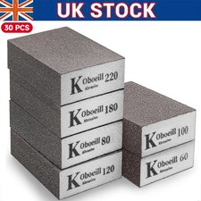 30X Sanding Blocks Foam Set Wet Dry Use All Grits Sanding Sponge Sandpaper Grit