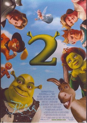 Signiertes JOHN CLEESE A4 Shrek 2 King Harold Foto - Echtheitszertifikat - defekt Türme Harry Potter