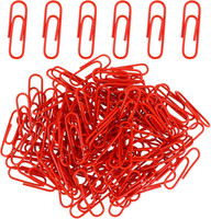 200 StüCk Rot BüRoklammern, Metall Kleine BüRoklammern, Rot Paper Clips BüRoklam