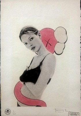 Kate Moss, Kaws, David Sims, Limited Edition 22'x 15'x Signed