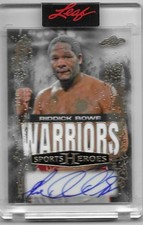 Riddick Bowe 2025 Leaf Sports Heroes WARRIORS Big DADDY Card Auto Autograph /10