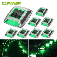 Solar Driveway Lights Outdoor Yard Sidewalk LED Solar Dock Deck Step Stairs Lamp