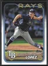 2024 Topps Jacob Lopez Rookie Tampa Bay Rays #502